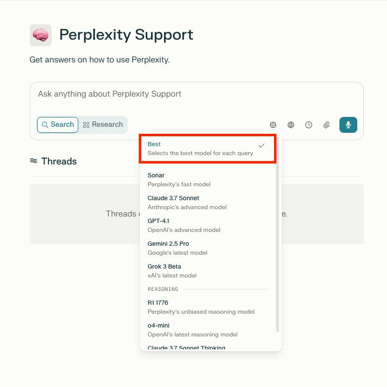 Chế Độ "Best" search của Perplexity Là Gì? 🚀